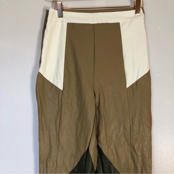 Shein Color Block PU Leather Pants-Size Small - Picture 7 of 13